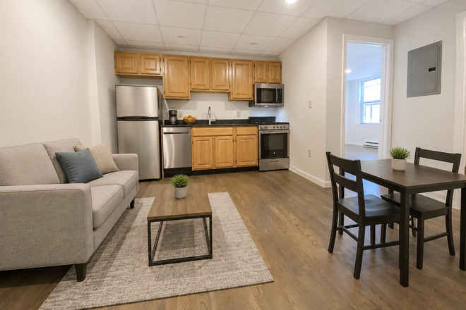 1 - GROUND LEVEL  Renovated 2 bath laundry in unit Avail 9/1