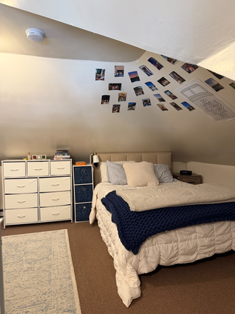 Bed and dresser - Single family off campus house next to campus