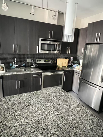 Kitchen - Luxury master Bedroom with Private Bathroom in South Arlington Apartments