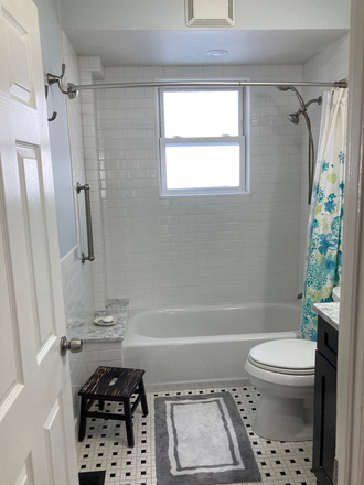 bathroom - eastside 2 bedroom, freshly painted, central air, 2 car parking in back