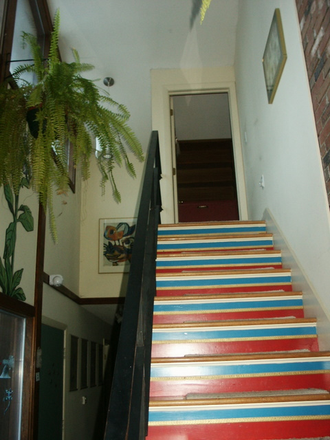 upper level bedroom staircase - Room in private home in northeast Amherst.