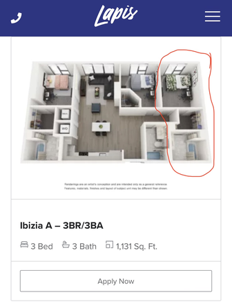 Shows what the actual unit looks like - Lapis Apartment