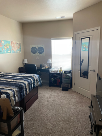 Bedroom - University Edge: Subleasing 1 Room in 4 bedroom Apartment