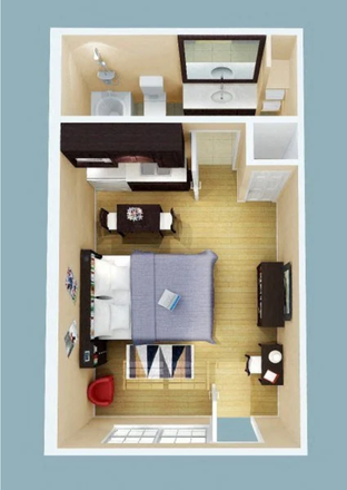 Floor Plan - Studio West Apartments