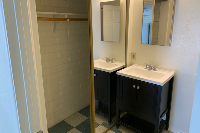 bathroom vanity and closet - Quiet Studio House