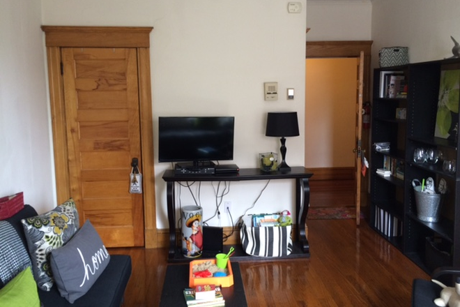 bedroom and living room - Center of town, 1 bedroom, hardwood flrs, beautiful bright apartment, avail. 7/1/2026