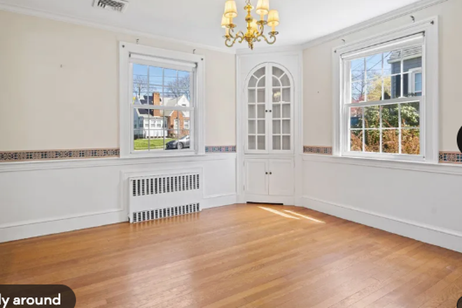living area(now painted blue) - Room Available in 3 br West Hartford Home, currently occupied by 2 rising 3L's at UConn Law  (1