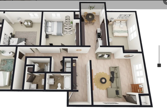 Floor plan - The Quarters Apartments