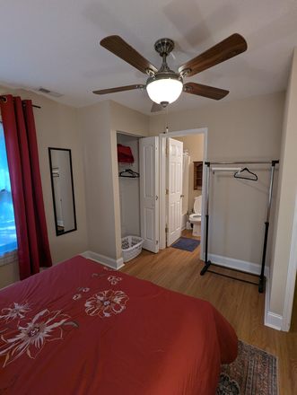 Bedroom Closet and bathroom entrance - Available Now! $900 Plus Utilities - Private Bedroom / Private Bathroom / Office House