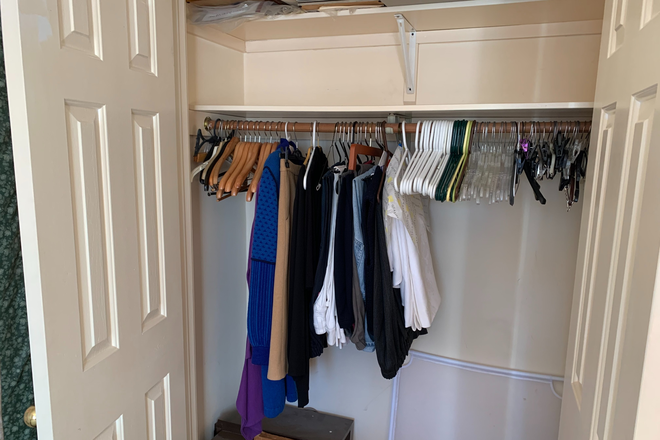 Bedroom Closet - Sunny Room for Woman in Quiet Home. All Utilities/Cleaning Service Incl.! Close to T and Buses