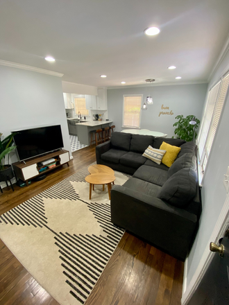 The front door opens to the living space - Fully Updated Kitchen & Fenced Yard (NOT a mega-landlord!)