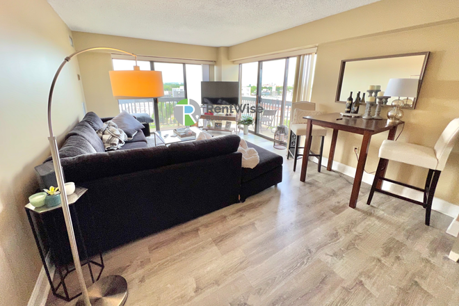 Living Room - *Avail 9/1* Luxury 2B1.5B Condo Apartment in Allston , Gas/Heat & AC Included! No Security Deposit