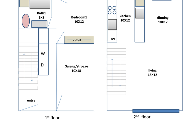 floor map - 3B2B townhouse MIT-Kendall