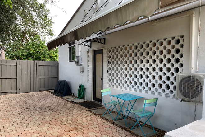 Studio Entrance and Patio - Fully Furnished Loft Studio in Quiet Neighborhood close to UM CG Campus