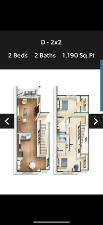 The bedroom in the top right is being offered. - The Quarters (1 Bedroom available for the summer, beautiful pool) ($100 off each month) Apartments