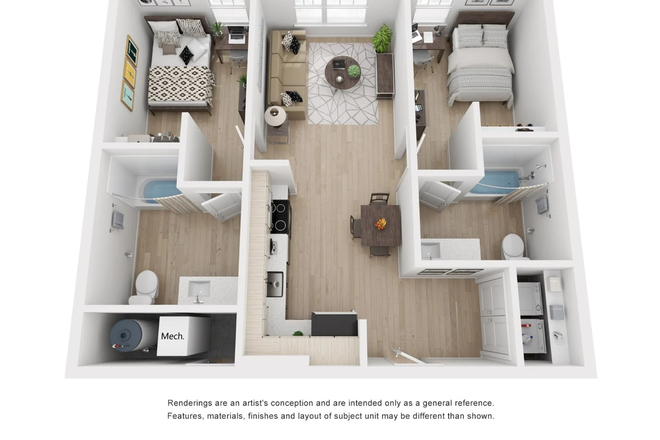 Floorplan - Fieldstone Artisan Graduate Apartment (01/01/2026-07/31/2026)