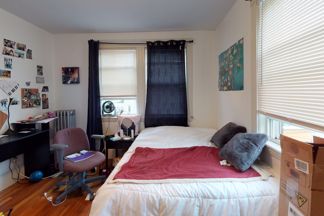 Bedroom with hardwood floors - Private furnished bedroom in deluxe apartment min.  to Harvard, MIT &BU! !