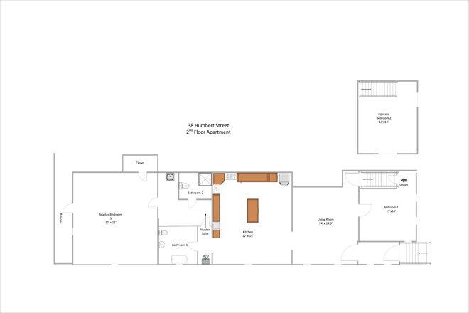 Floor Plan - 3BR/2 bath home-Humbert St-Princeton