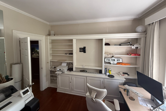 Bedroom Shelf - 1 Bedroom in Large 3 Bedroom Annex Home (Parking, Laundry, Backyard, Fully Furnished)