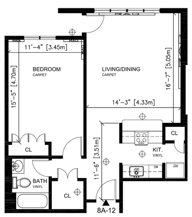 Layout - HUH Summer Sublet in 8A Mount Auburn Street Apartments