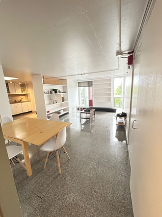Living room (more furniture being added) - 2bed/1bathroom apartment with Balcony