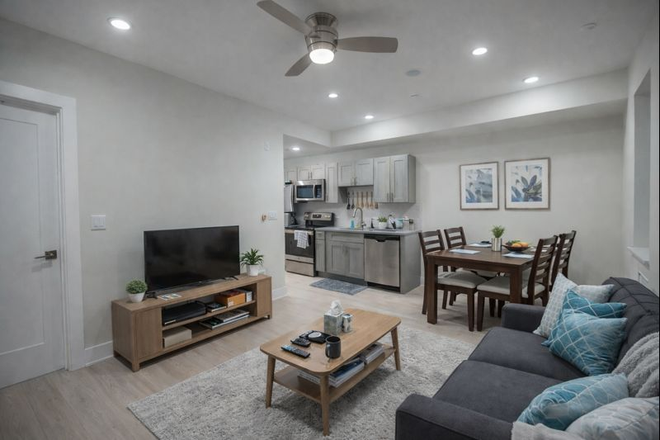 Living room - 2-BR, 2-BA apartment near Drexel and UPenn - Backyard - Avail 7/1/26