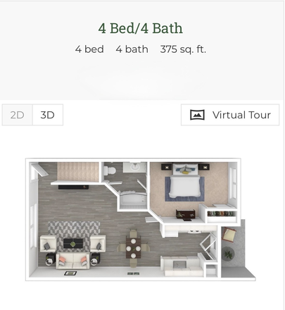 Layout - University Townhomes at Charlotte