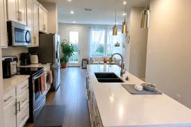 Kitchen - $1,400 / 1 BR/1Bathroom - Luxury furnished Room, Utility Included. Short lease allowed Townhome