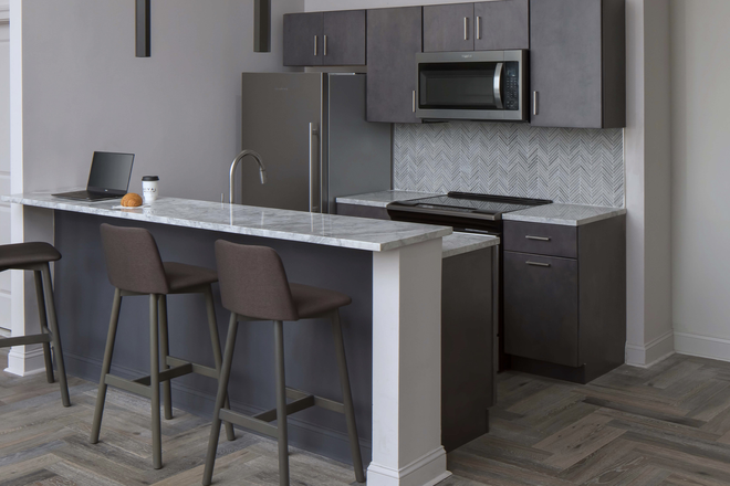 Kitchen - Spacious 1BR with Washer/Dryer and Beautiful Center City Views Apartments