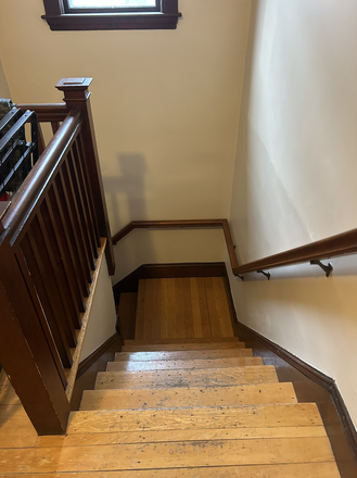 Stairs to unit - Spacious 4 Bed Near Tufts Apartments