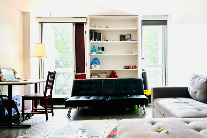 Living Room - Apartment at Peabody Terrace, walking distance from campus