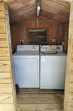 Washer and dryer, outside area - STUDIO 4 RENT PRIVATE ENTR & PARKING, WASH & DRYER.  AVAILABLE JANUARY 1, 2026 Apartments