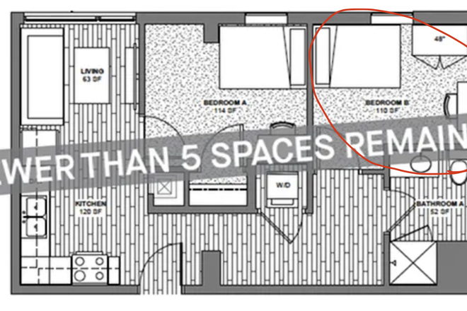 the releting room is circled - THE RISE AT STATE COLLEGE