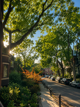 Outside street view - 2 Furnished Bedroom with Shared Bath in South Riverdale House, Utilities Included
