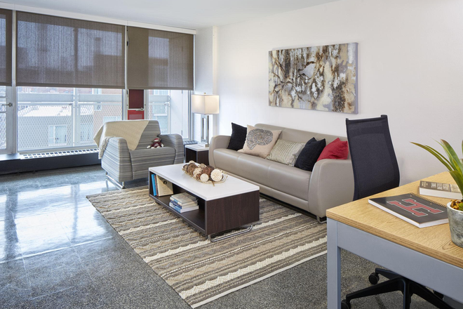 Living Area - Summer Sublet (Discounted/ Unfurnished): Peabody Terrace Apartments