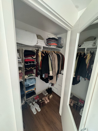 Room 1 walk-in closet - Bright 2B/2B at Soldiers Field Park Apartments