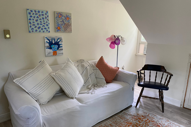 Living Room - 1 Bedroom Garage Apartment Park LIke Setting on Residential Property 5 miles to WCU