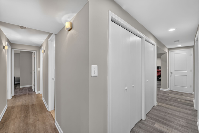 Lower level hallway - Furnished Rooms Under 1 Mi to UMD - 1,500 Sq Ft Renovated - All Utilities & WiFi House