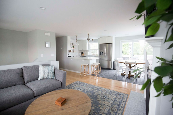 Living Room - Available for a group of 5! Modern split level home!
