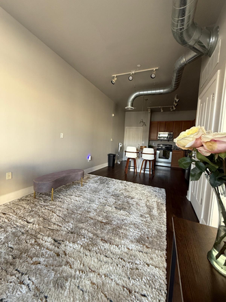 Living room - Subleasing my apartment at The Foundry for the Spring and Summer 2026