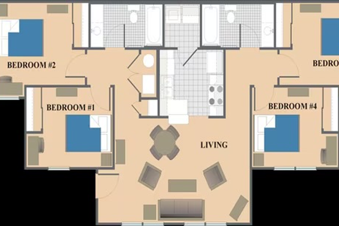 floor plan - Courtyards Apartments Building 7