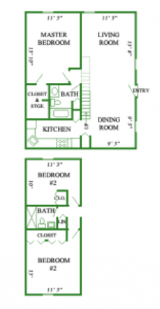 Layout - Puffton Village Summer Sublet