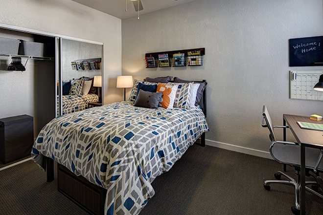 Bedroom - 1B/1BA Spring Sublease on 28th street! 2 bedrooms available (UClub Apartments)