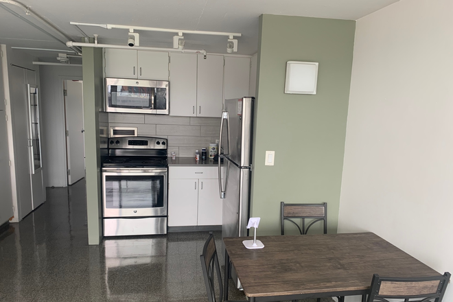 livingroom and kitchen - Peabody Terrace Apartments