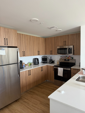 Kitchen - I am subleasing my Vox apartment - Phase 2, super close to campus, roommate is a spring admit!