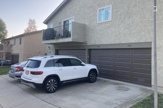 Exterior Garage and Parking Spot - Master Bedroom in Condo Close to UCSD
