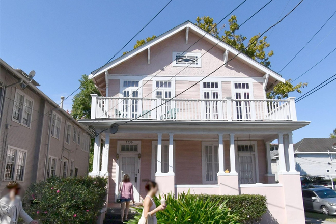 Front View of 2228/2230 Duplex -entry on left side. - 2228 Apartment 1/4 block from Tulane gate behind Robert Sharp Hall