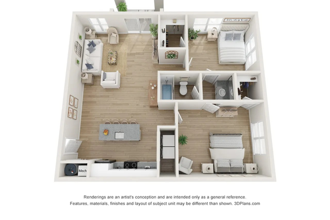 Floor plan - Wisteria Ridge Sublease, Very close to Oconee Campus
