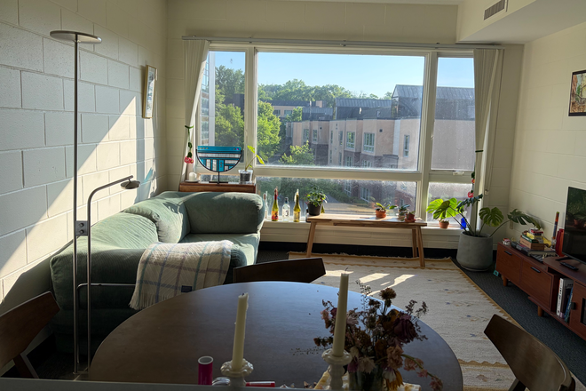 Living room - Summer:Room in shared apt for degree seeking PU female grad student only-Lawrence Dr-Princeton