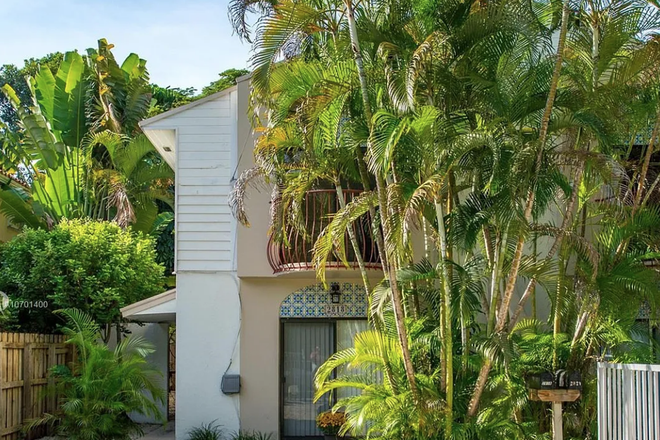 Front of house with space for parking - GREAT FIND! Coconut Grove Townhome with Room for Rent